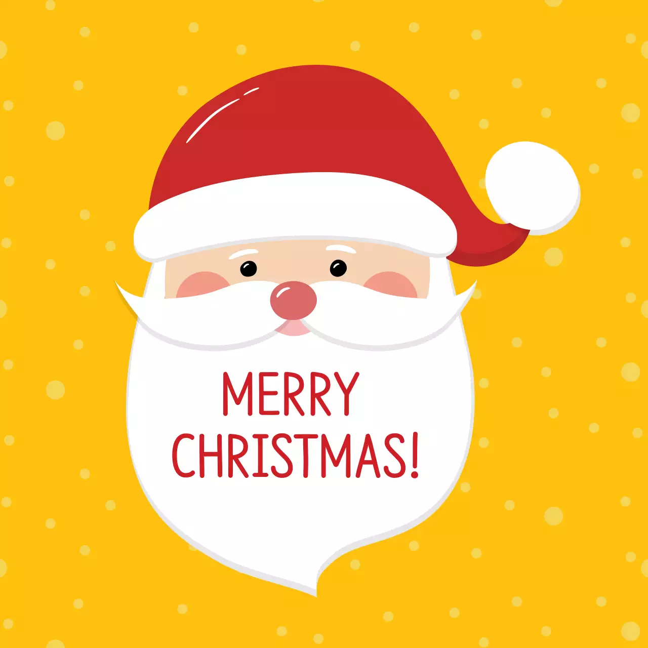노란색 일러스트 귀여운 크리스마스 라벨