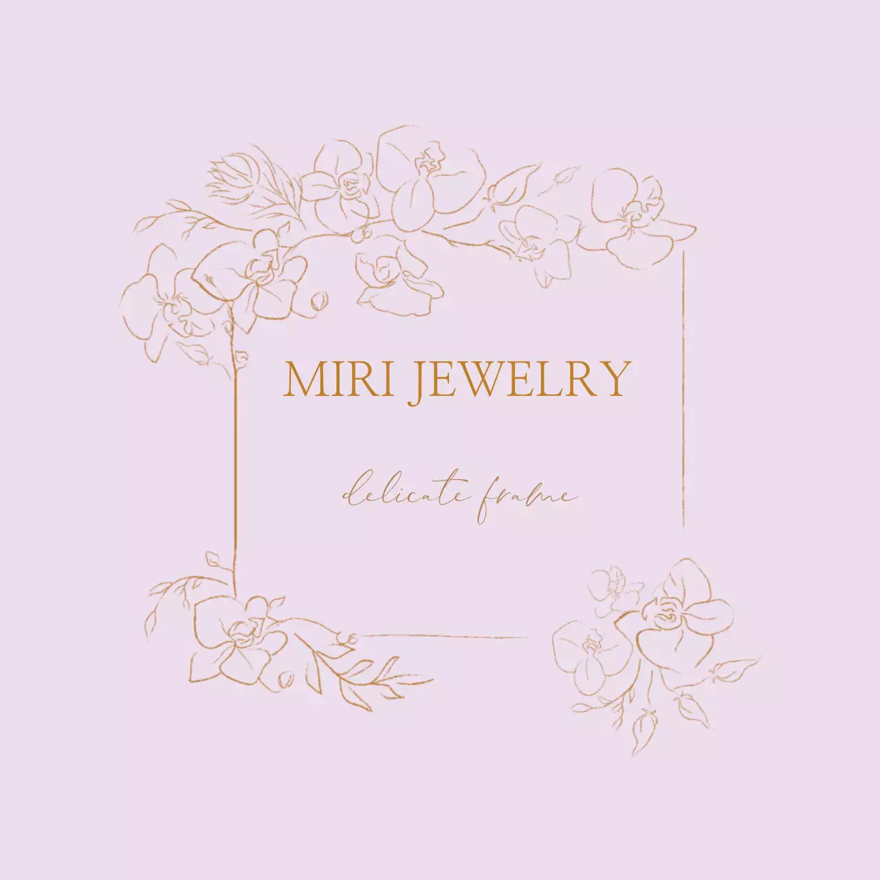 연분홍 베이지 일러스트 주얼리 악세사리 라벨