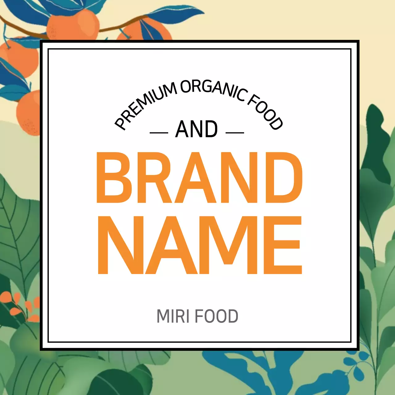 일러스트 화려한 고급스러운 브랜드 스티커