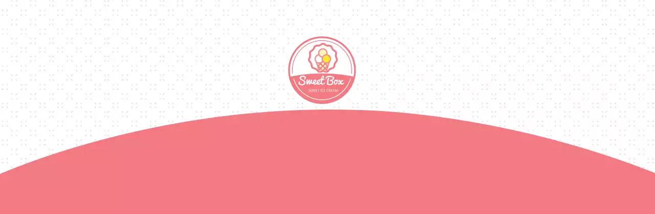 핑크색 일러스트 패턴 아이스크림 종이용기 디자인