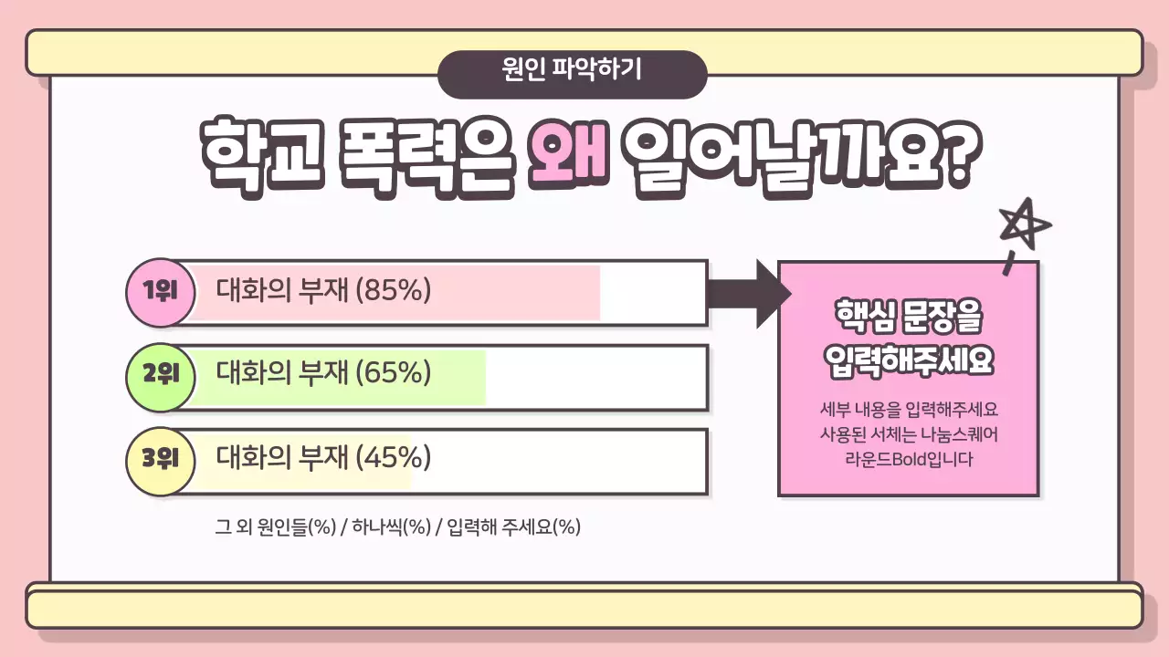 학교폭력 예방 수업용 PPT 프레젠테이션 