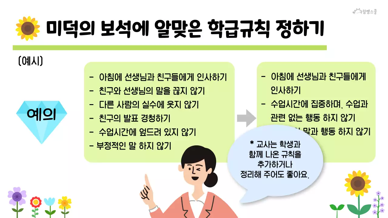 초등학교 교육용 학급 규칙