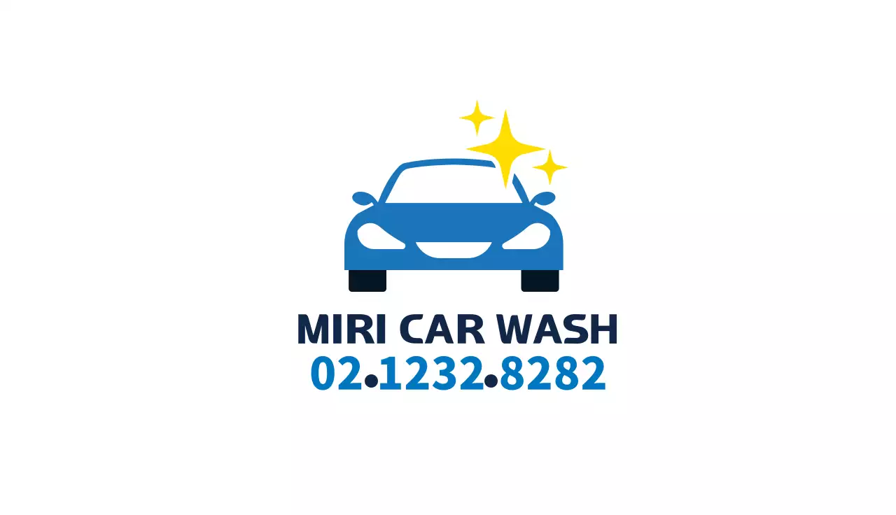 파란색 일러스트 깔끔한 렌탈 자동차 쿠폰