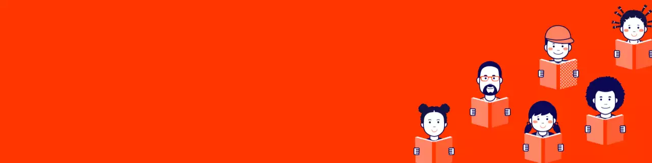 빨간색 레드 깔끔한 독서 책읽기 테마의 구글 클래스룸