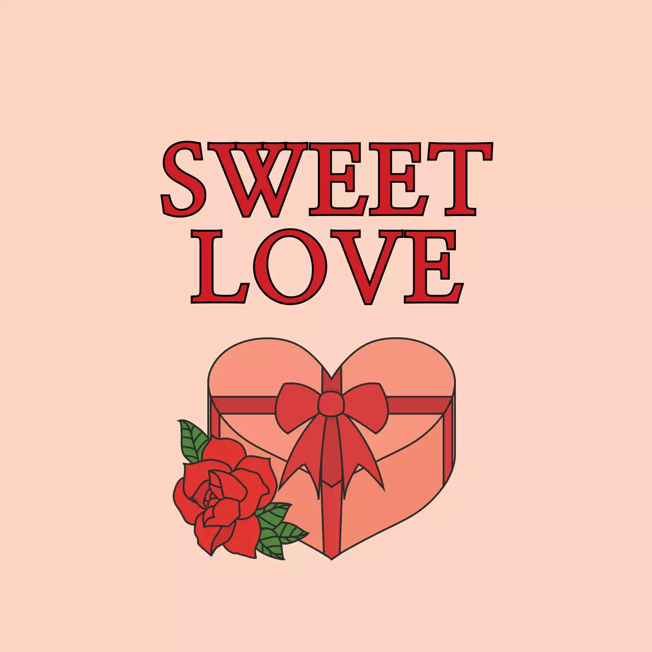 분홍색 일러스트 키치한 이벤트 화이트데이 라벨