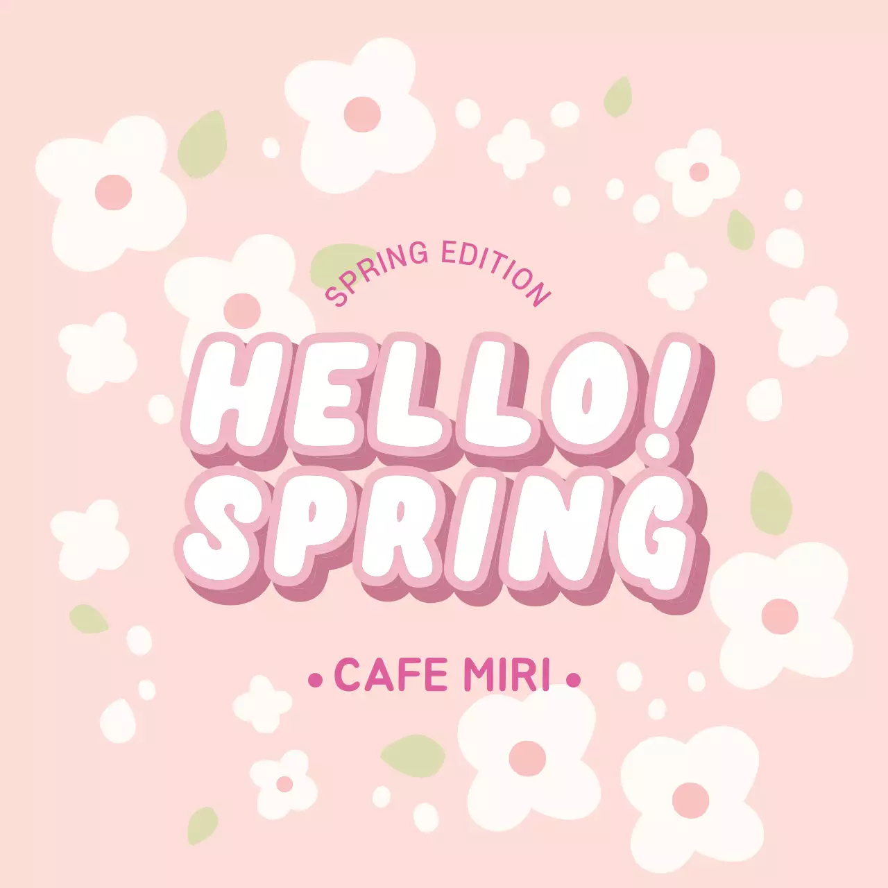 분홍색 일러스트 귀여운 봄 카페 라벨분홍색 일러스트 귀여운 봄 카페 라벨