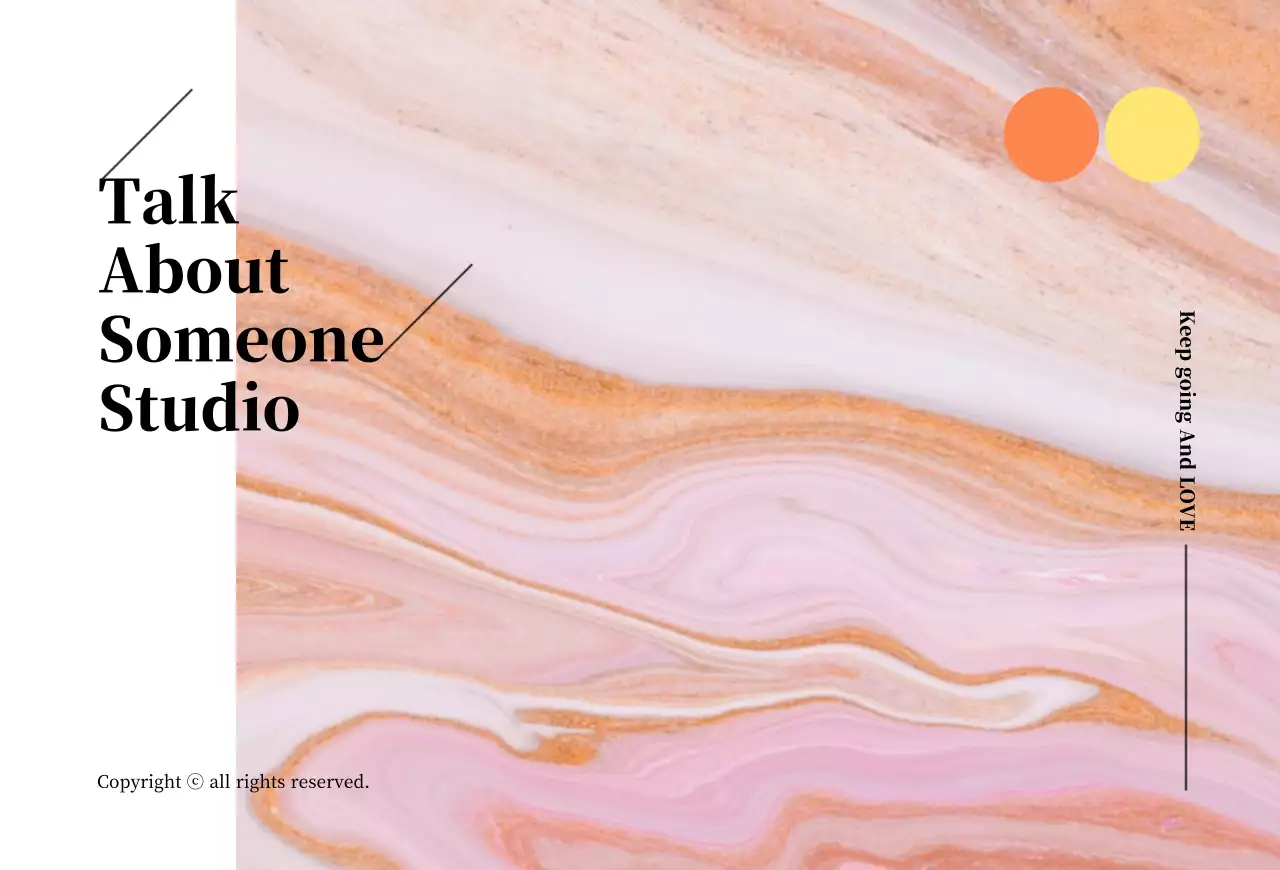 핑크색 대리석톤의 쇼핑몰교환환불카드 엽서