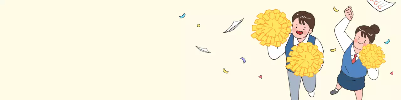 노란색과 분홍색의 귀여운 컨셉 클래스룸