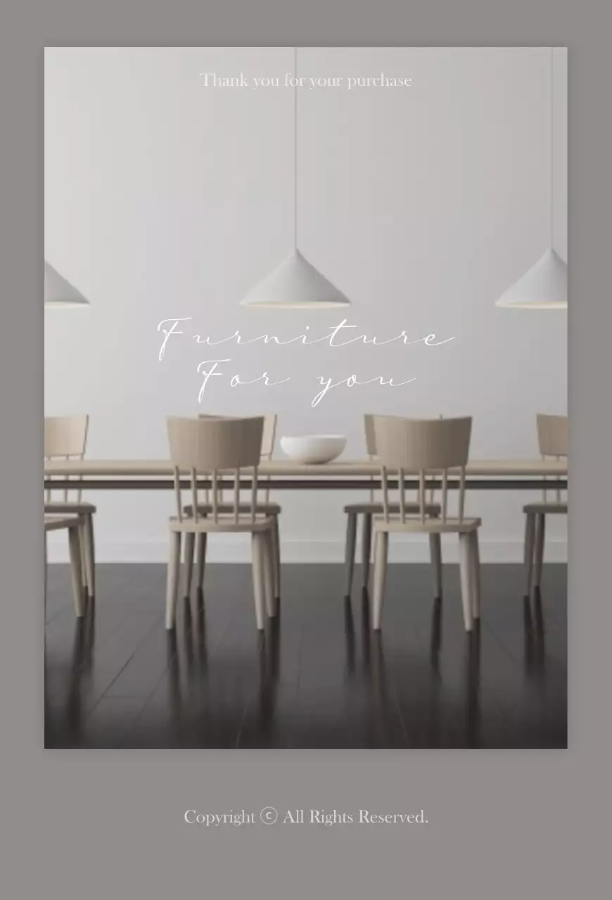 브라운톤의 가구쇼핑몰교환환불카드 엽서