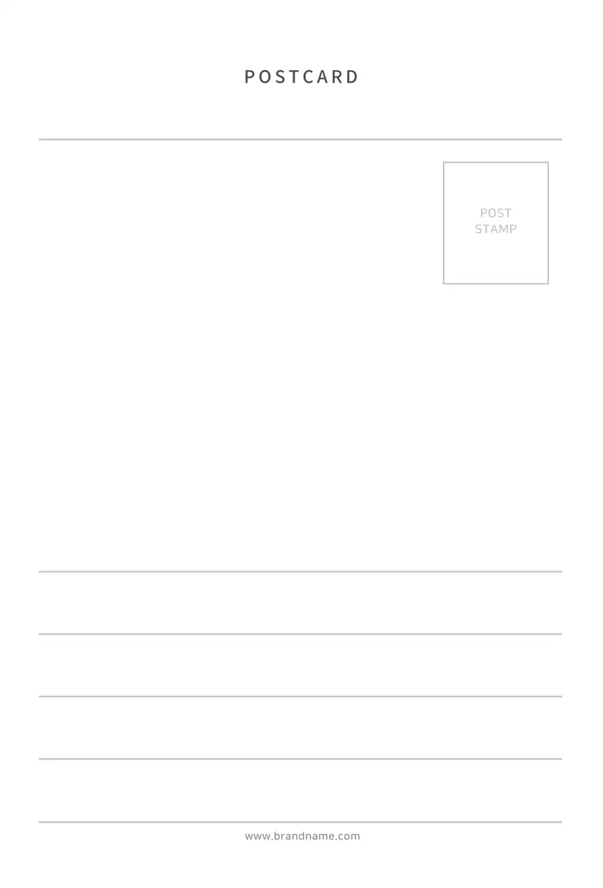 심플한 사진엽서 카드엽서