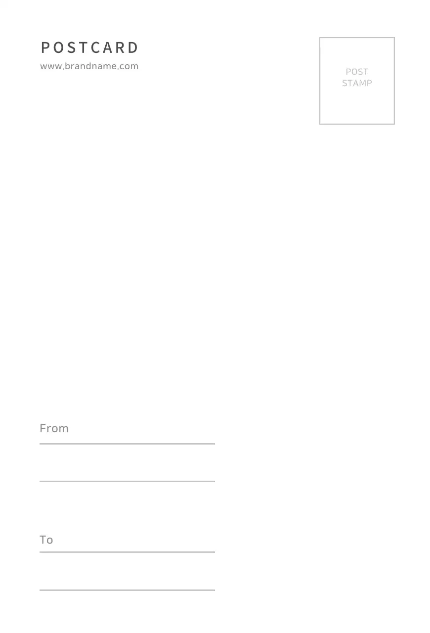 심플한 사진엽서 카드엽서