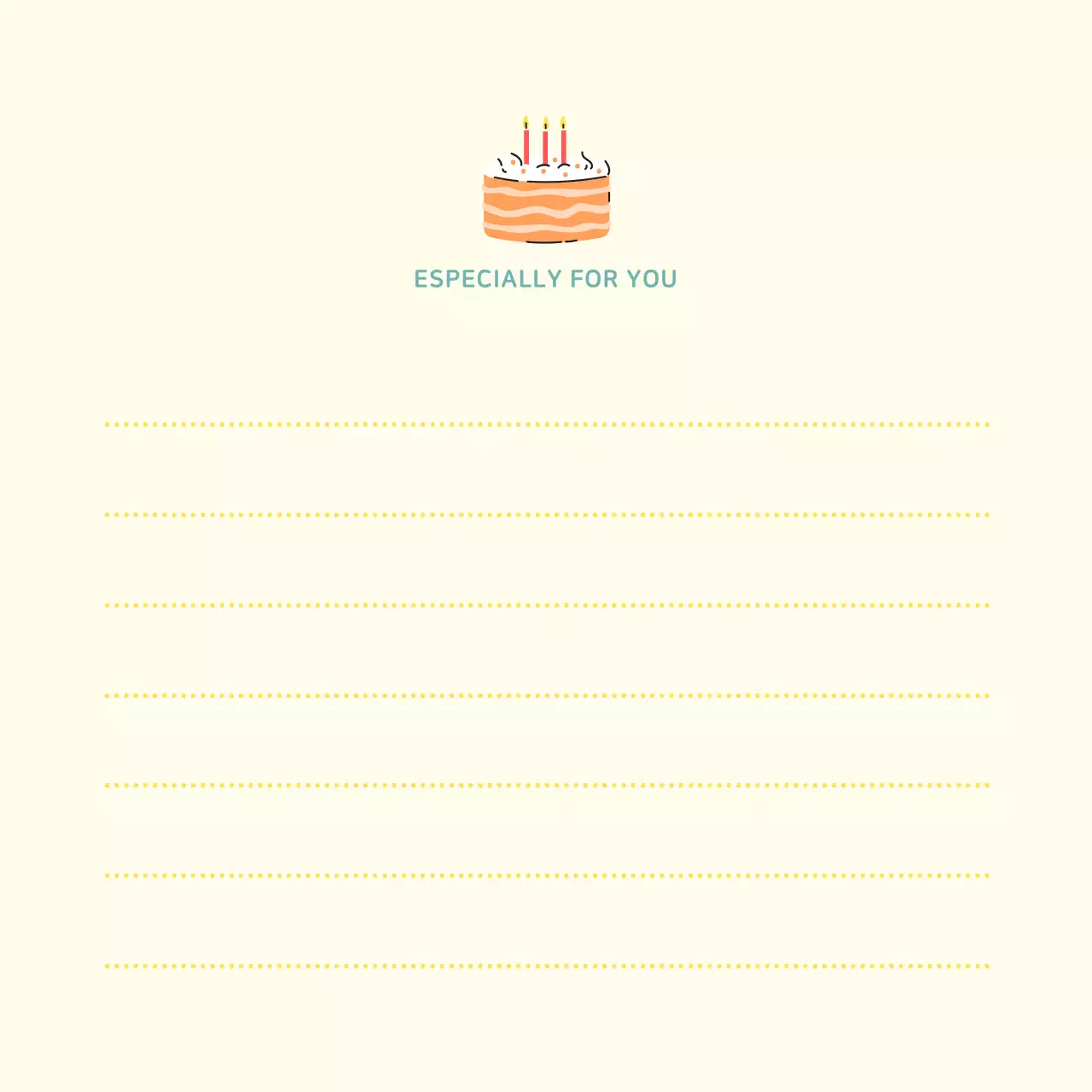 노란색생일카드