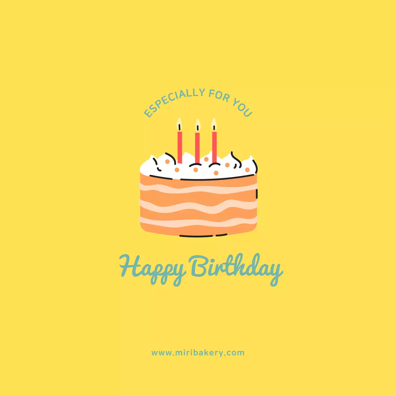 노란색생일카드