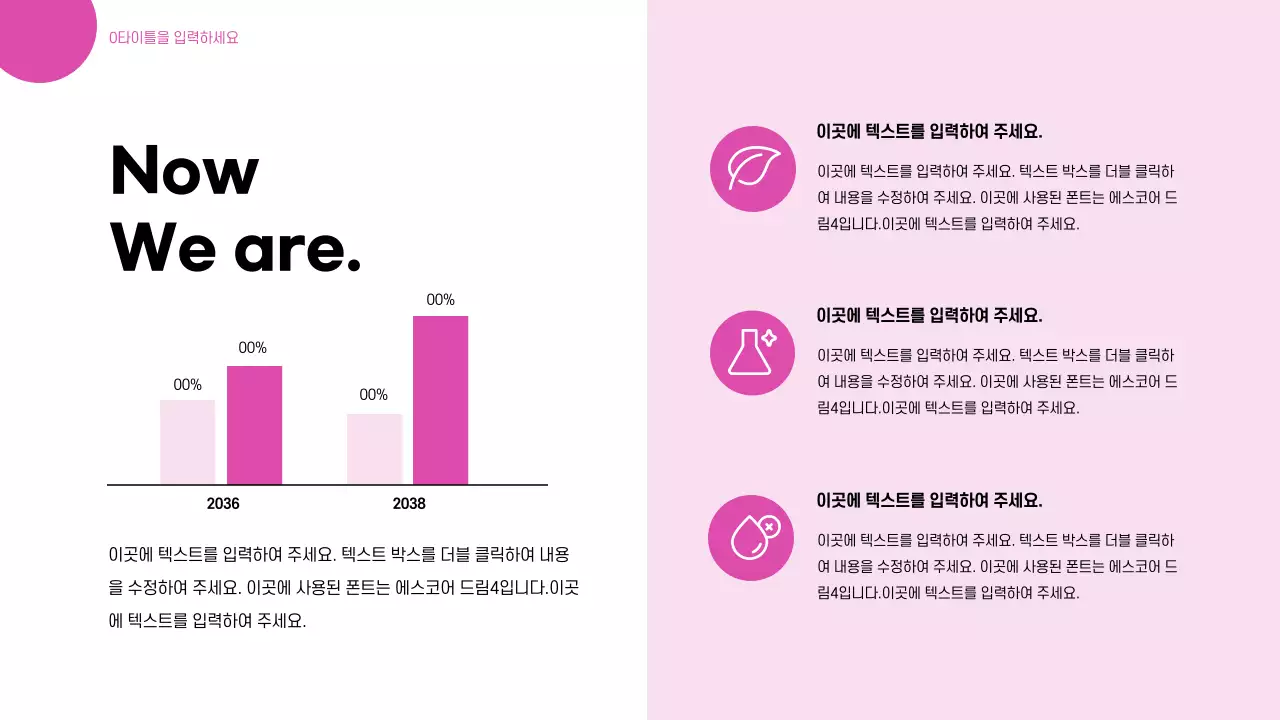 핑크색의 발랄한 화장품 세로형 차트 인포그래픽