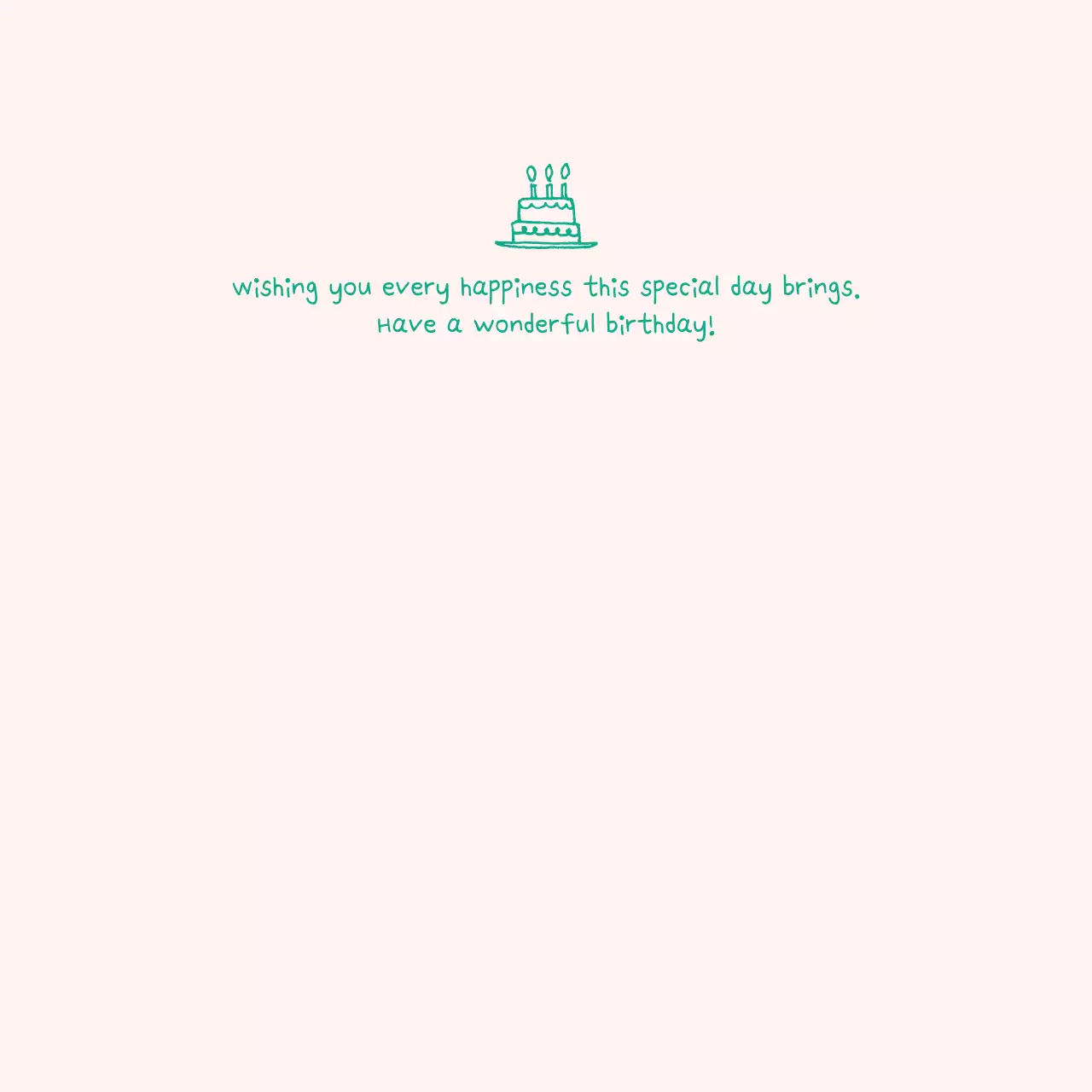 핑크체크생일카드