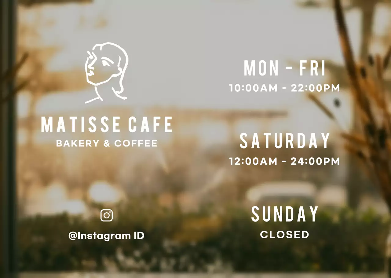 화이트의 감성적인 카페 오픈 시간 안내