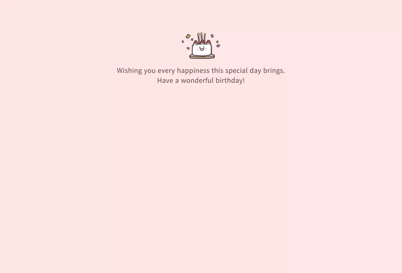 귀여운 생일 엽서