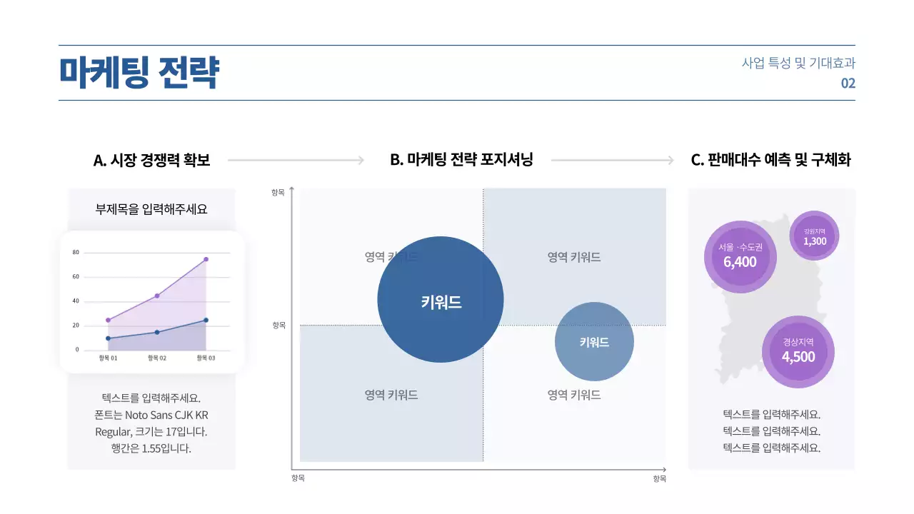 보라색과 파란색 그라데이션 컨셉의 사업계획서 프레젠테이션