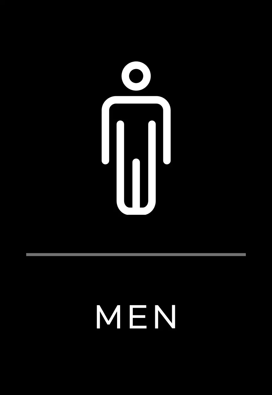 블랙 심플한 안내용 현판