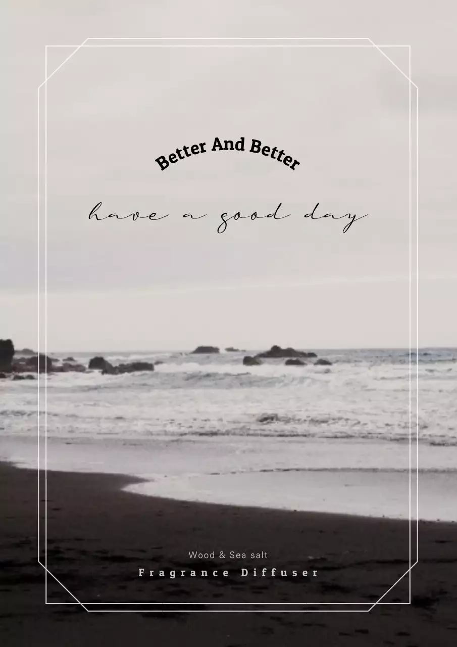 그레이톤의 디퓨저 향수 상품 안내서 디자인