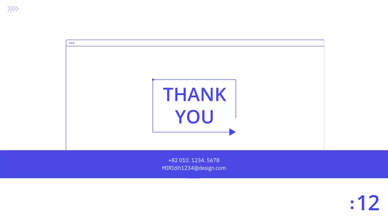 블루&화이트의 깔끔한 사업계획서 기업 프리젠테이션 PPT