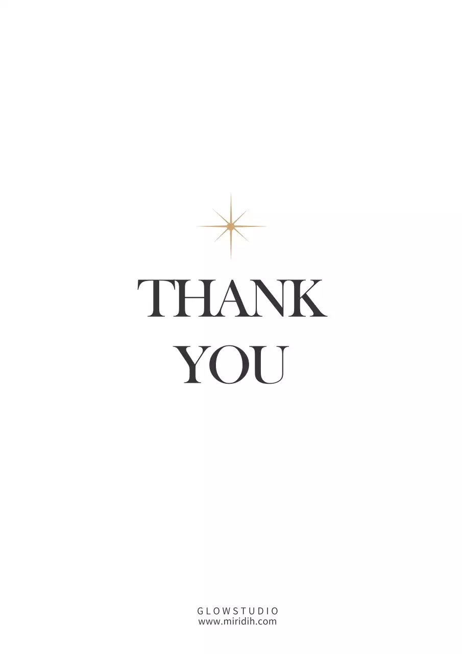 흰색의 세련된 브랜드 고객 감사 디자인 포스터