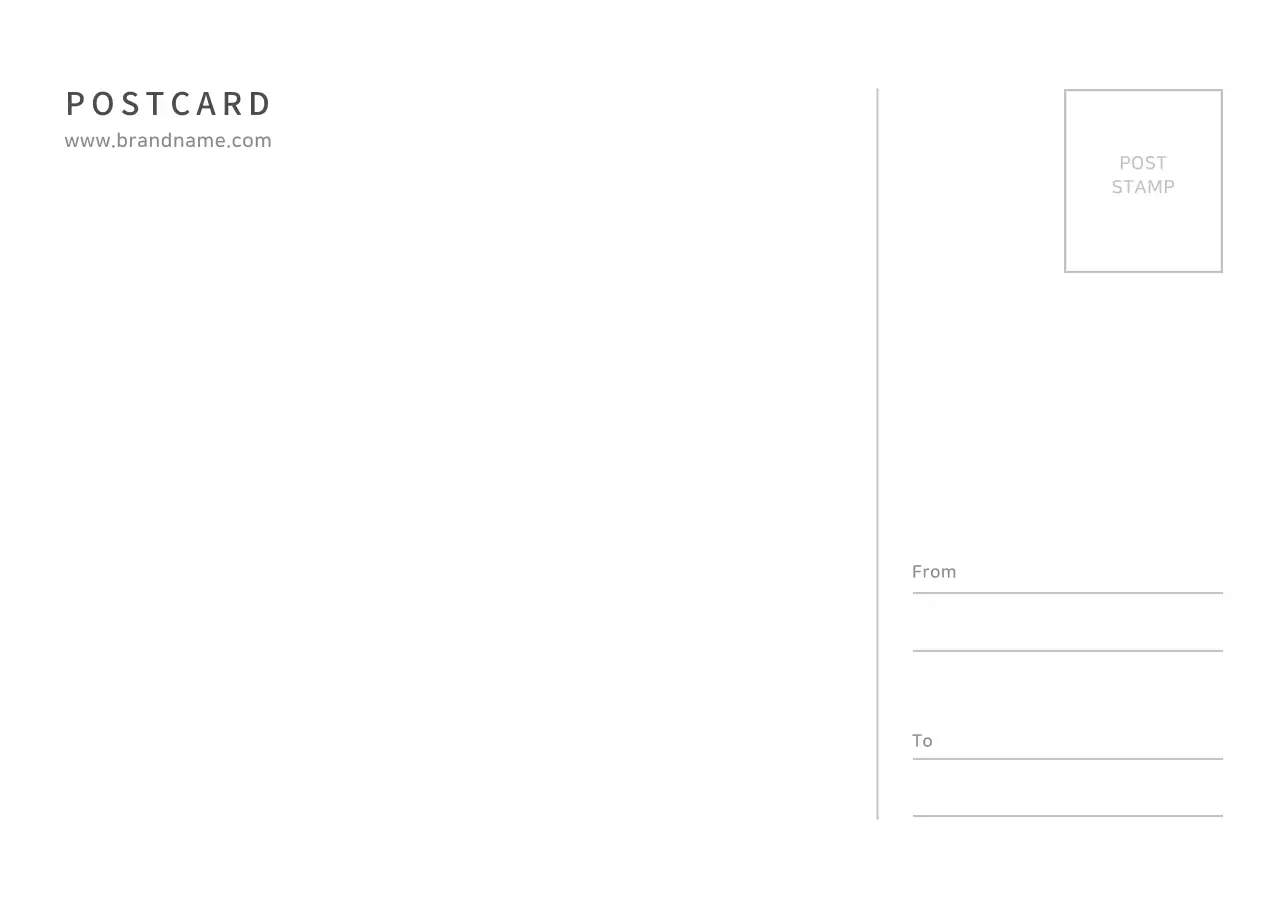 심플한 사진엽서 카드엽서