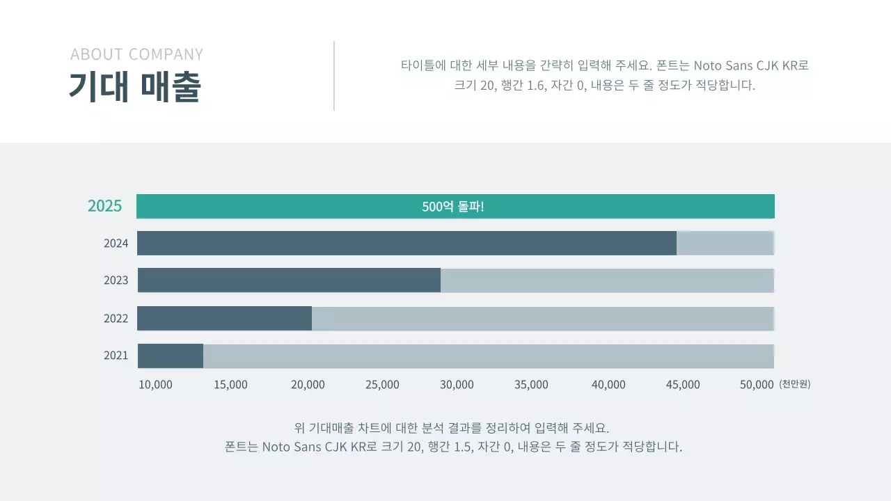 네이비색의 기업 사업계획 프레젠테이션