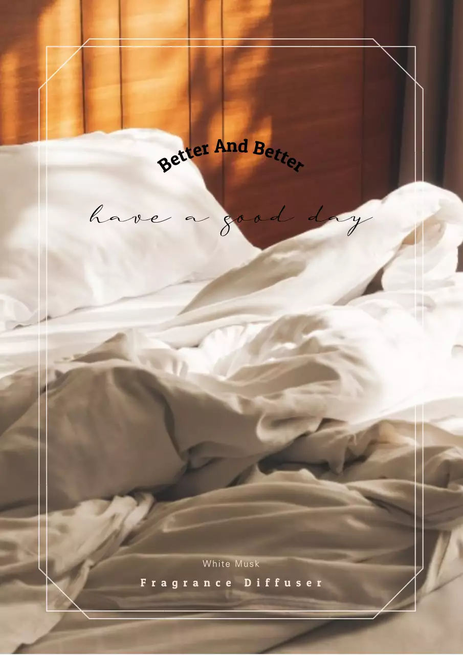 사진강조를한 세련된 디퓨저 설명서 디자인