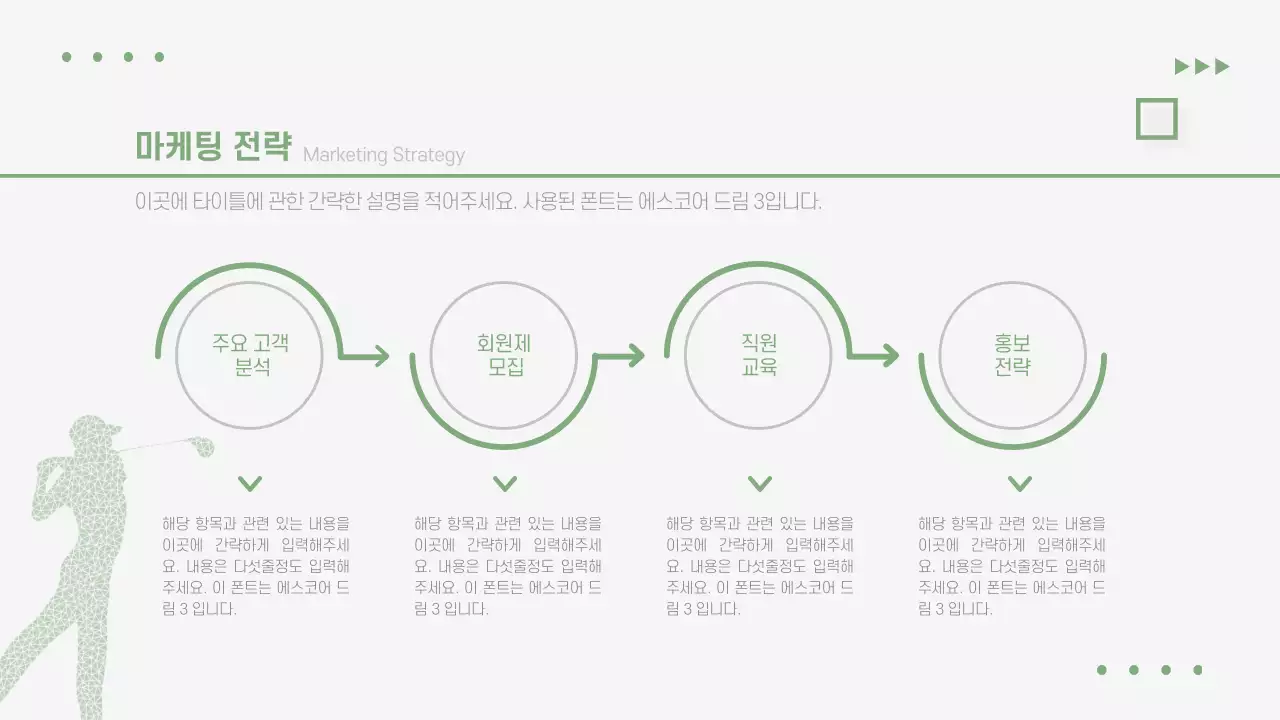 그린톤의 비즈골프사업 투자제안서 골프클럽 리조트 사업개요 예산안 기대효과