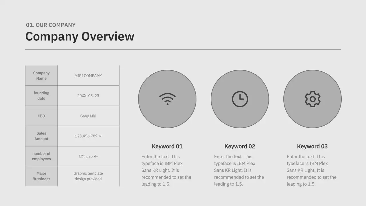 초록색과 주황색의 질감 컨셉 사업계획서