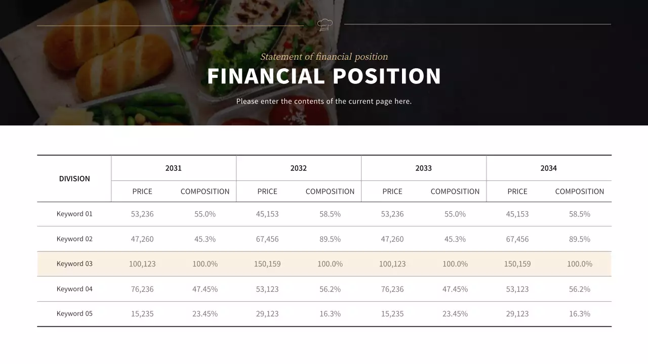 검정색의 도시락 회사 영문 사업계획서