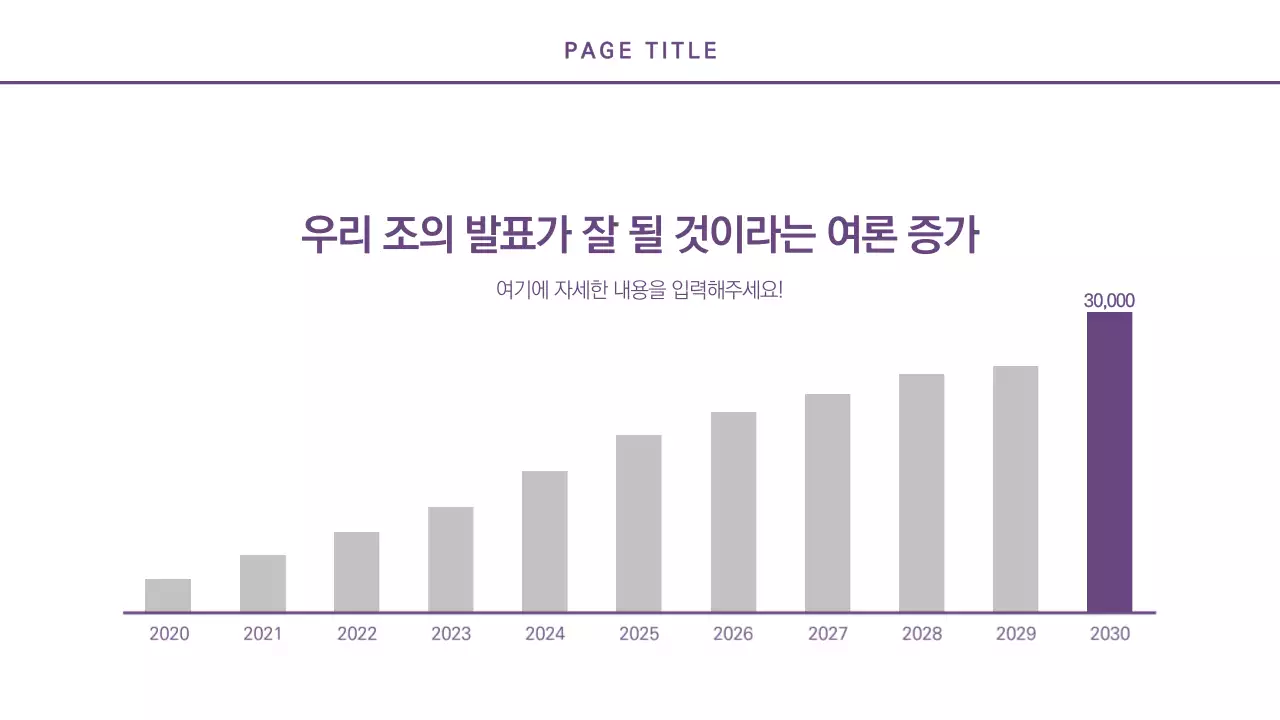 보라색의 세로형 차트 인포그래픽