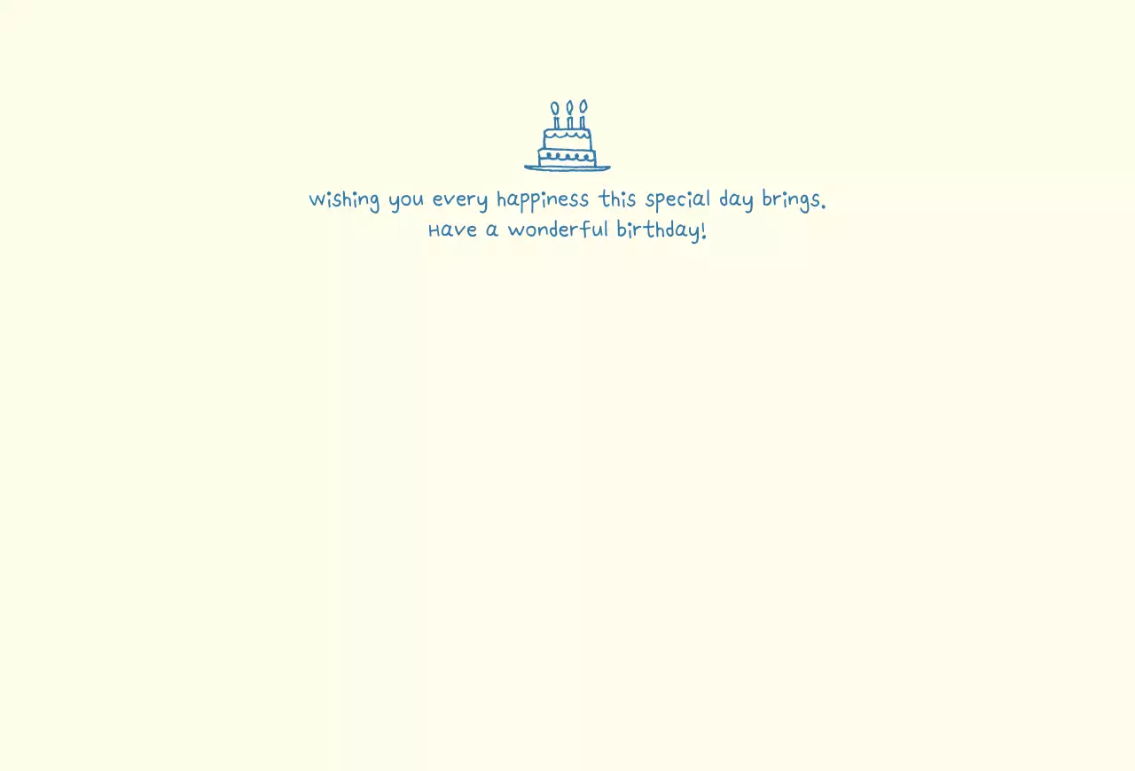 체크 생일 엽서