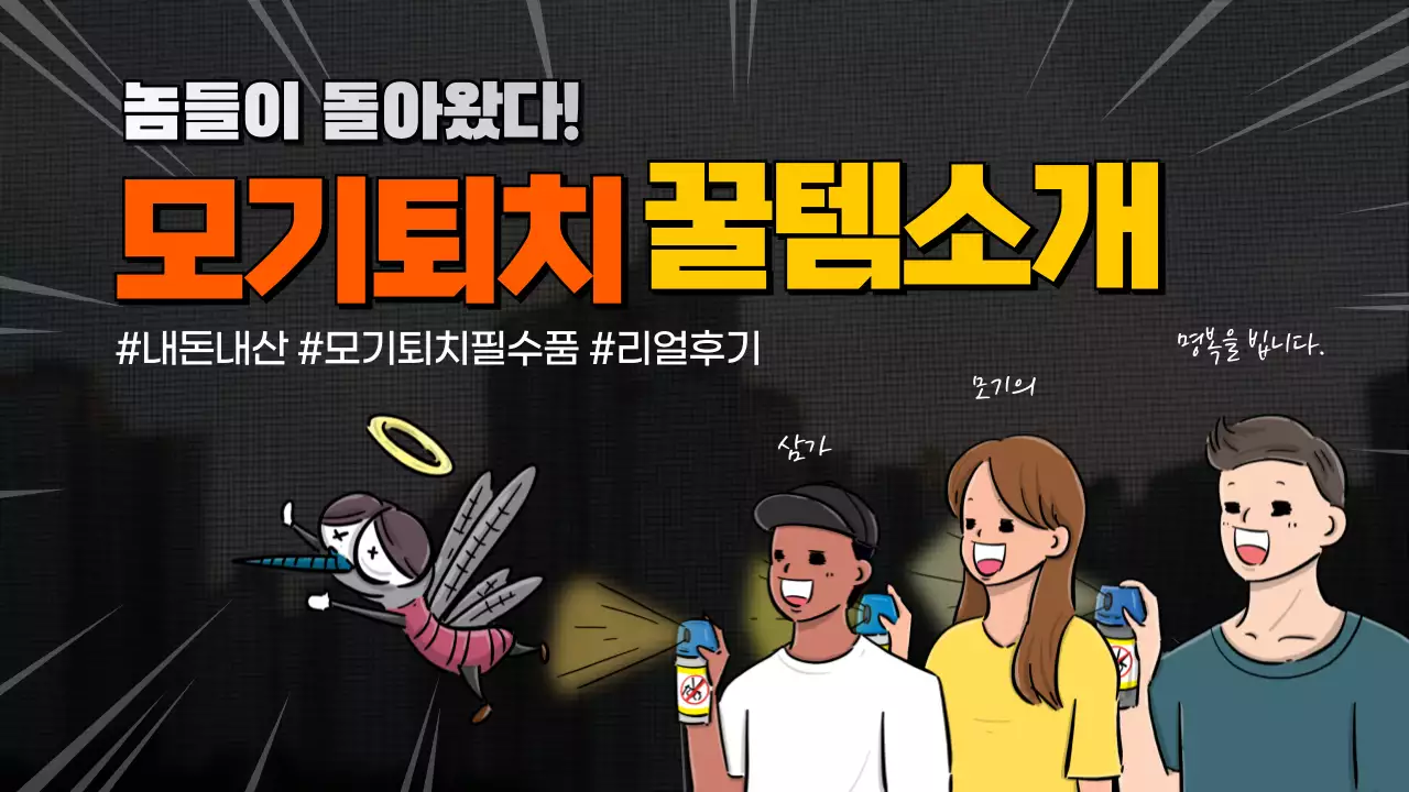 모기퇴치꿀템소개 내돈내산 모기퇴치필수품 리얼후기 유머스런