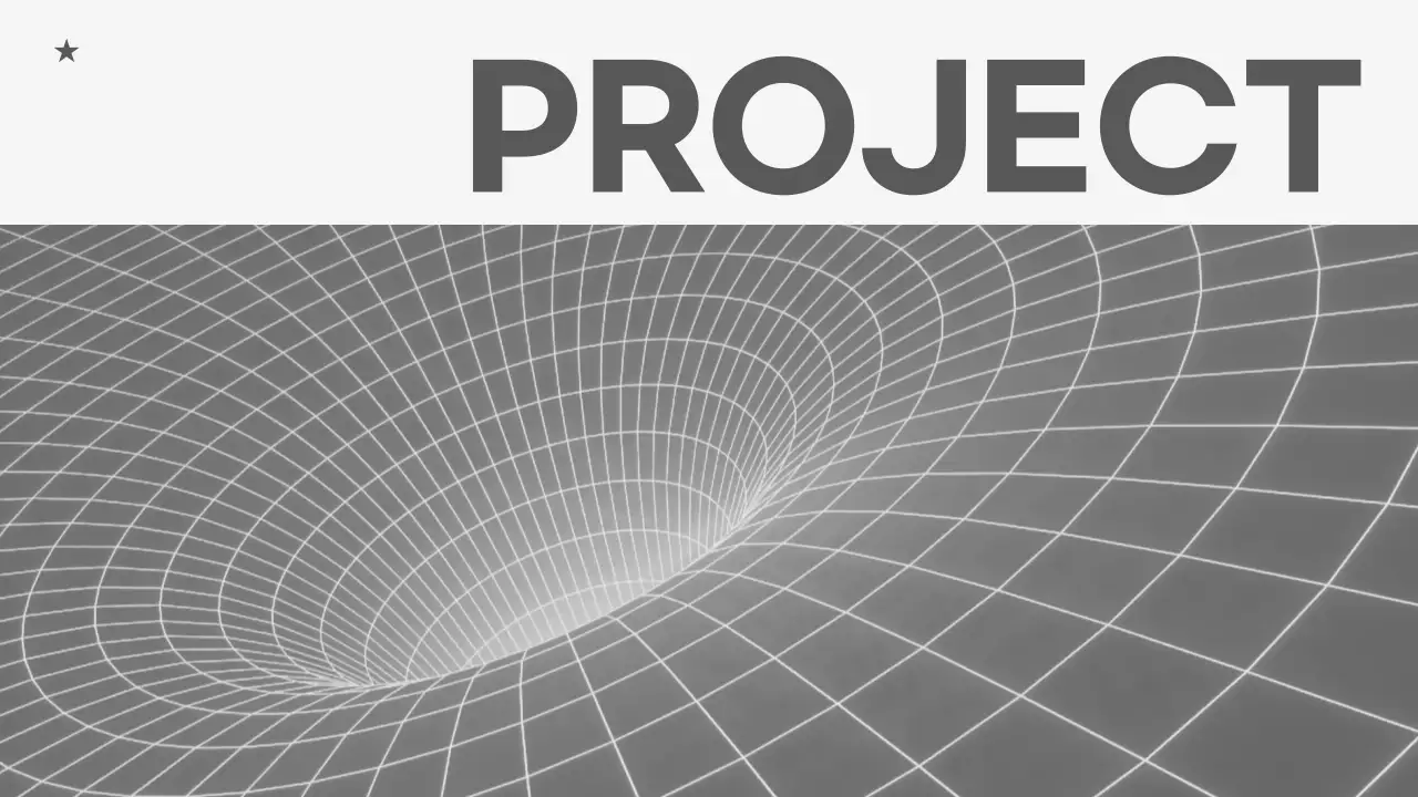 화이트와 그레이 흑백 패턴의 깔끔한 기획자 포트폴리오