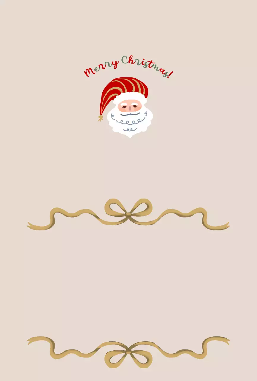 그린색의 귀여운 일러스트의 크리스마스 오너먼트 홀리데이카드