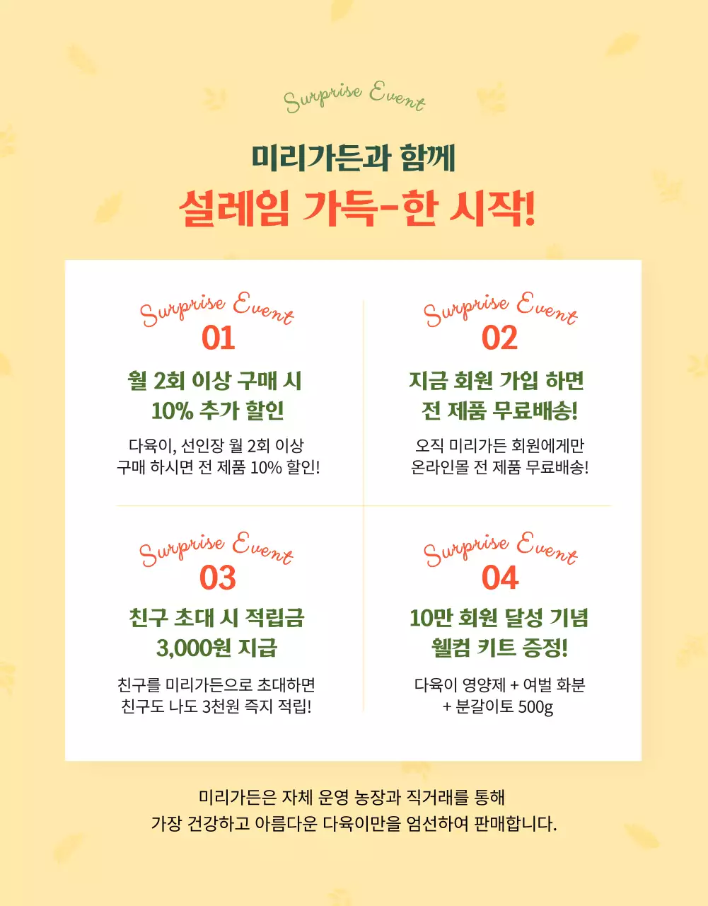 그린컬러 사랑스러운 다육이 전문 쇼핑몰(상세페이지)