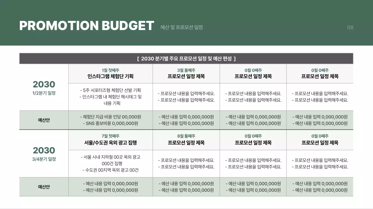그린톤의 자연주의 비건 화장품 제품기획서 프레젠테이션