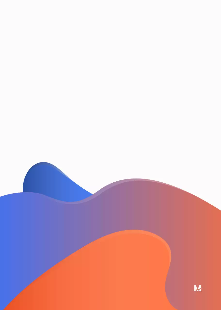 파랑색과 주황색의 깔끔한 컨셉 스프링 제본