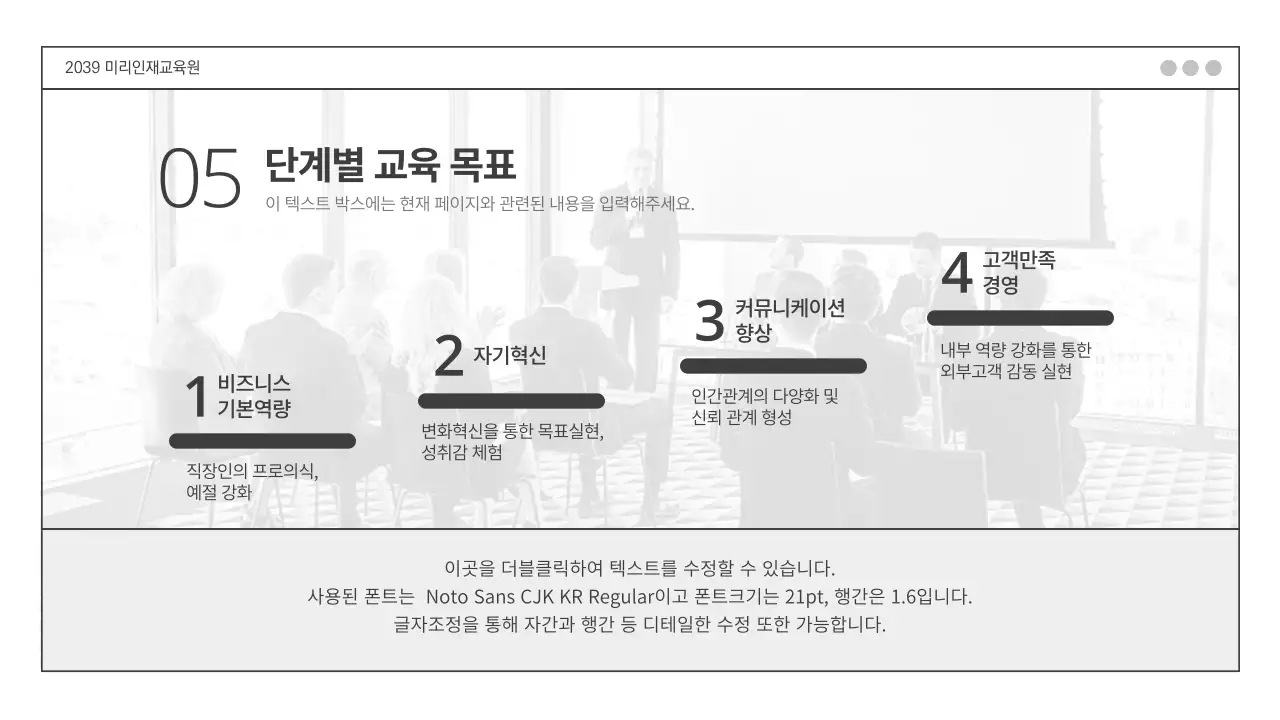 그레이톤의 기업 맞춤형 교육 프로그램 제안서 비즈니스 제안서 PPT