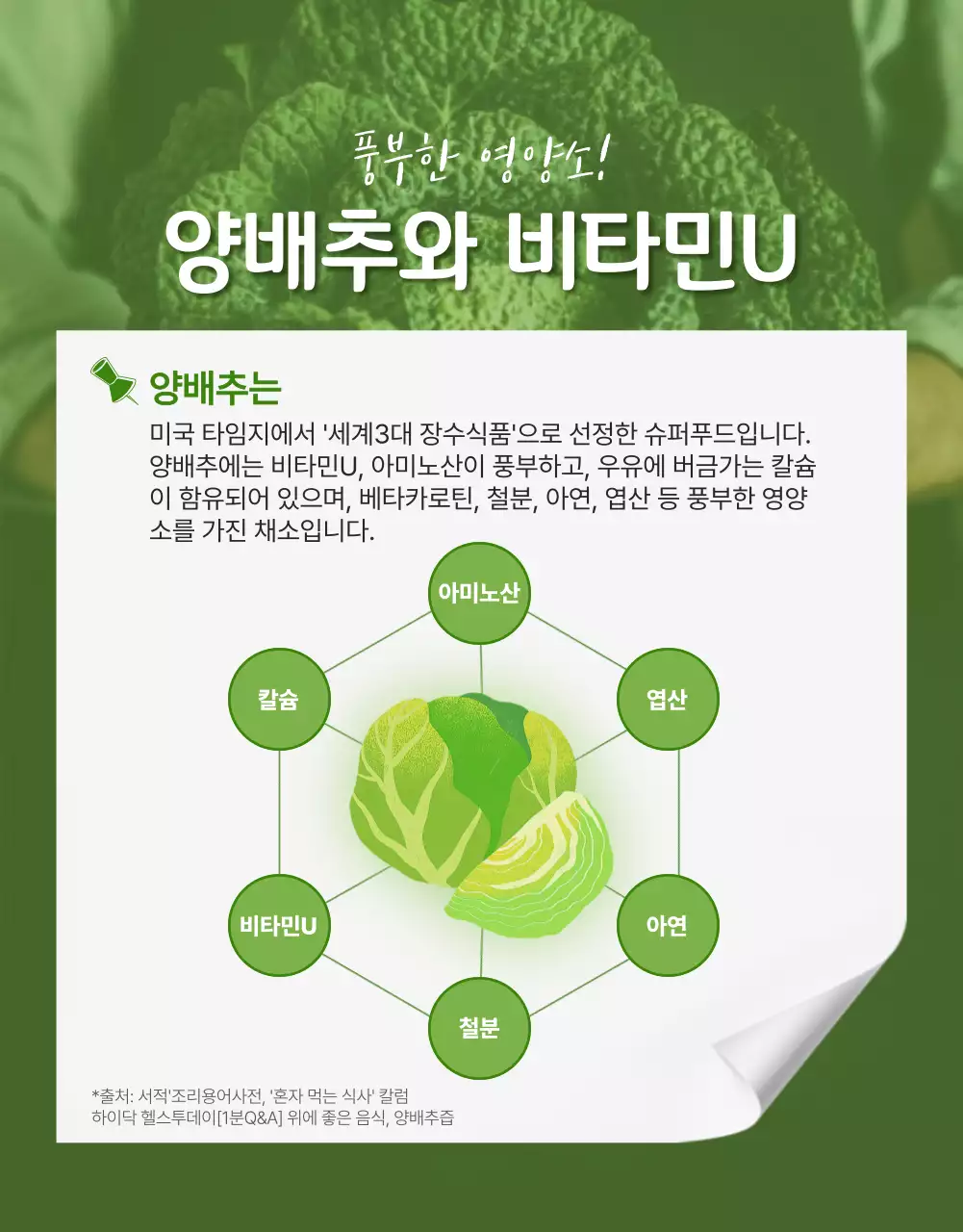 녹색 신선한 건강한 양배추즙 (상세페이지)