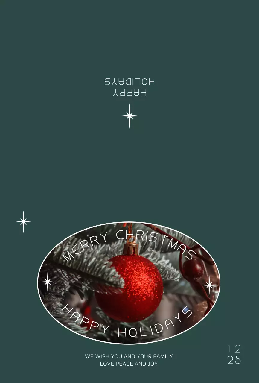 청록색 크리스마스사진 크리스마스용 엽서카드