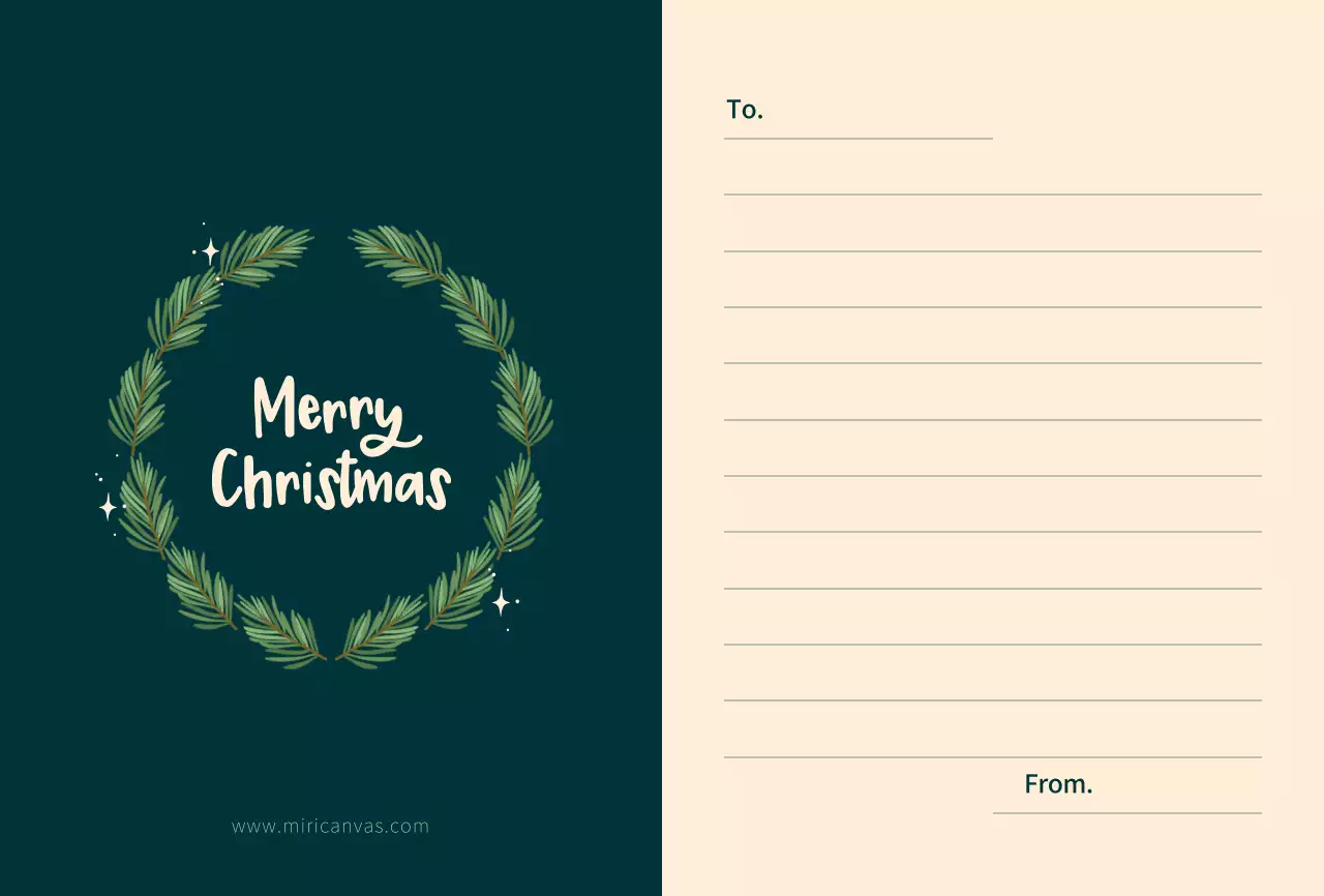 초록색과 연노랑색의 귀여운 크리스마스 파티 일러스트 컨셉 