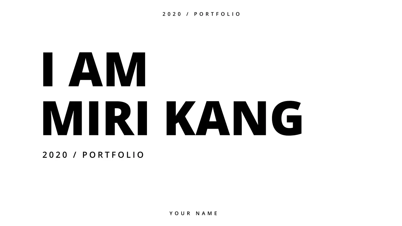 화이트 블랙의 심플한 포트폴리오