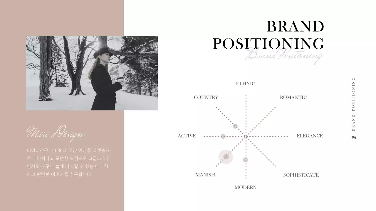 부드러운 톤의 심플한 의류사업기획서