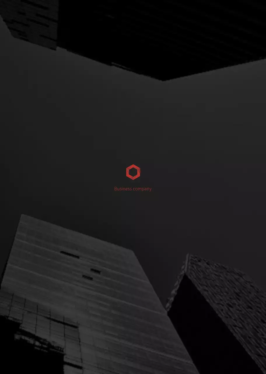 빨간색과 검은색의 도시건물 느낌의 비즈니스 스프링 제본