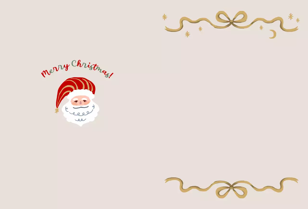 그린색의 귀여운 일러스트의 크리스마스 오너먼트 홀리데이카드