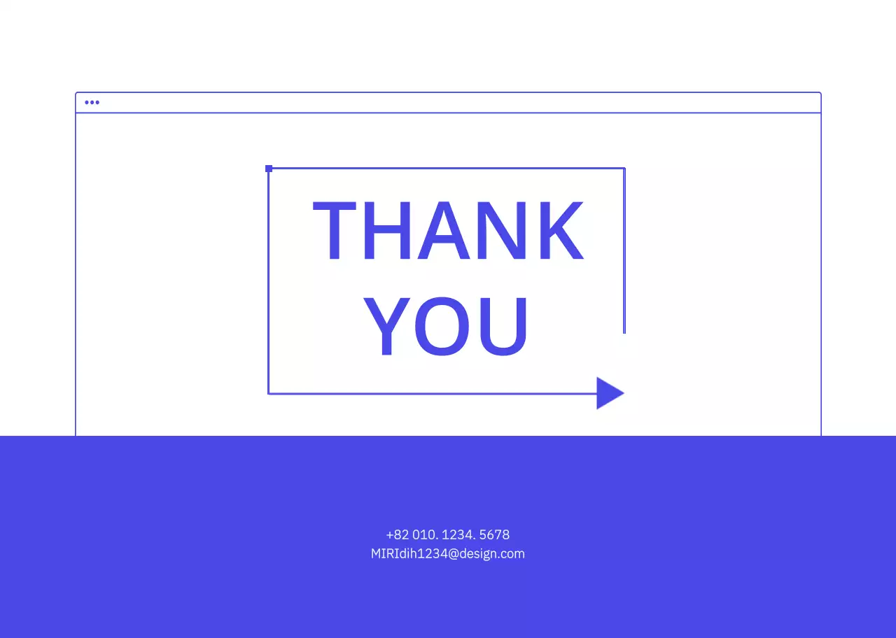 블루와 화이트의 심플한 비즈니스