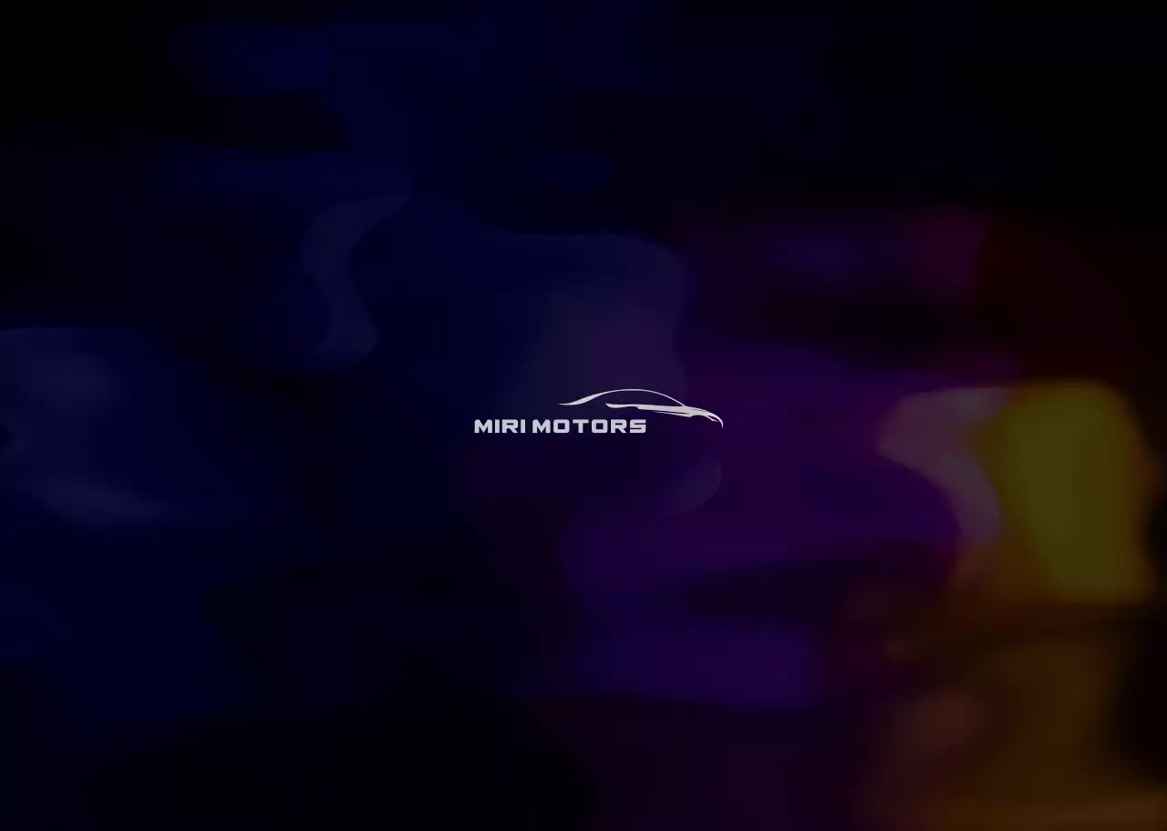 블루와 블랙의 움직이는 그래픽 컨셉의 자동차 스프링 제본